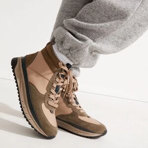 NWOT Madewell The Sneaker Boot in Nylon and Suede size 8